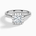 Luxe Halo Diamond Engagement Ring