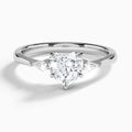 Petite Ciana Three Stone Diamond Engagement Ring