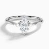 Petite Ciana Three Stone Diamond Engagement Ring