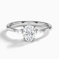 Petite Ciana Three Stone Diamond Engagement Ring