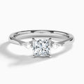 Petite Ciana Three Stone Diamond Engagement Ring