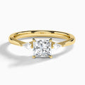 Petite Ciana Three Stone Diamond Engagement Ring