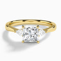 Couture Three Stone Diamond Engagement Ring