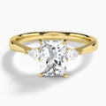 Couture Three Stone Diamond Engagement Ring