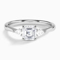 Adorned Couture Three Stone Diamond Engagement Ring