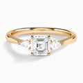 Adorned Couture Three Stone Diamond Engagement Ring