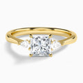 Adorned Couture Three Stone Diamond Engagement Ring