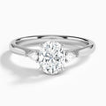 Perfect Fit Three Stone Pear Diamond Engagement Ring