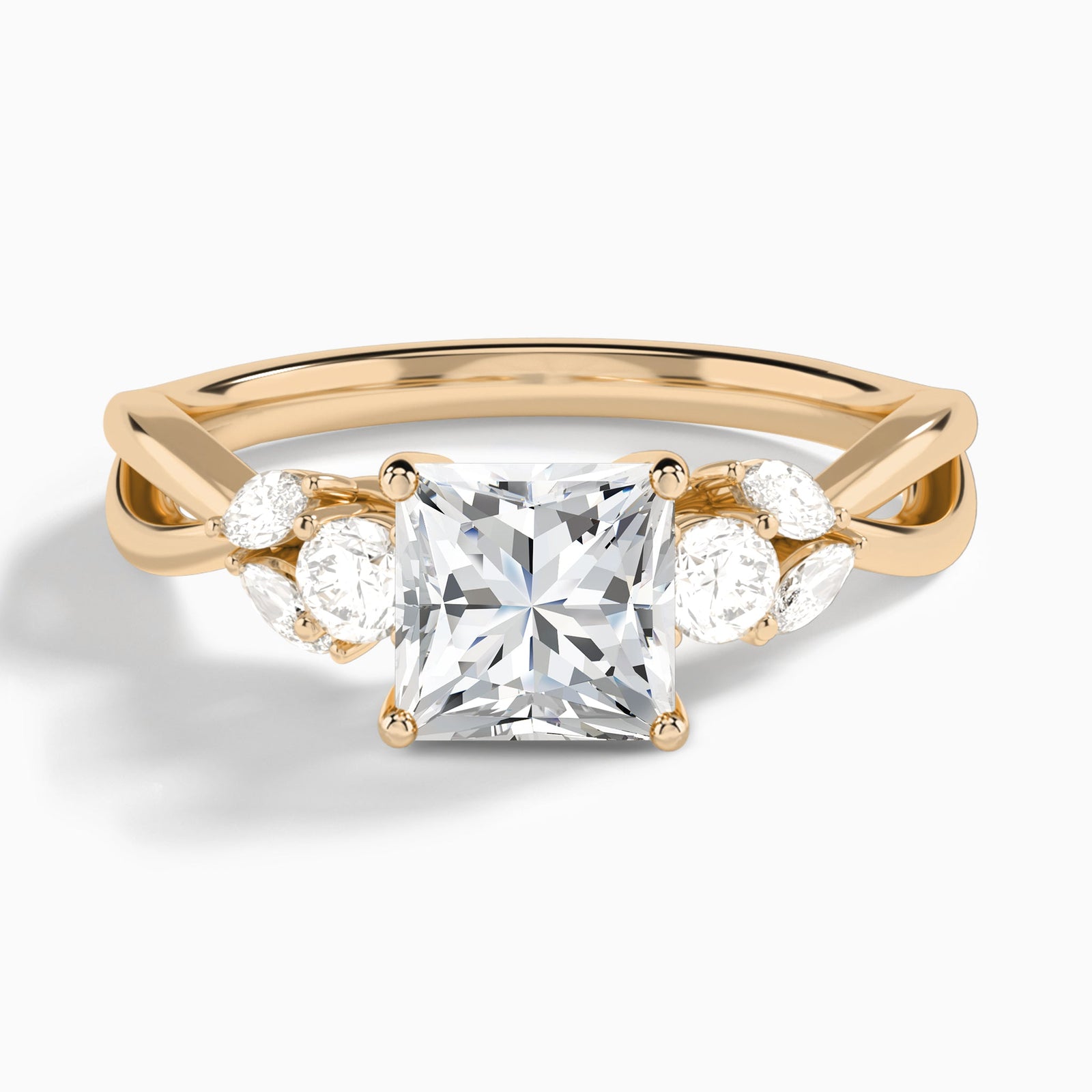 Willow Three Stone Diamond Engagement Ring