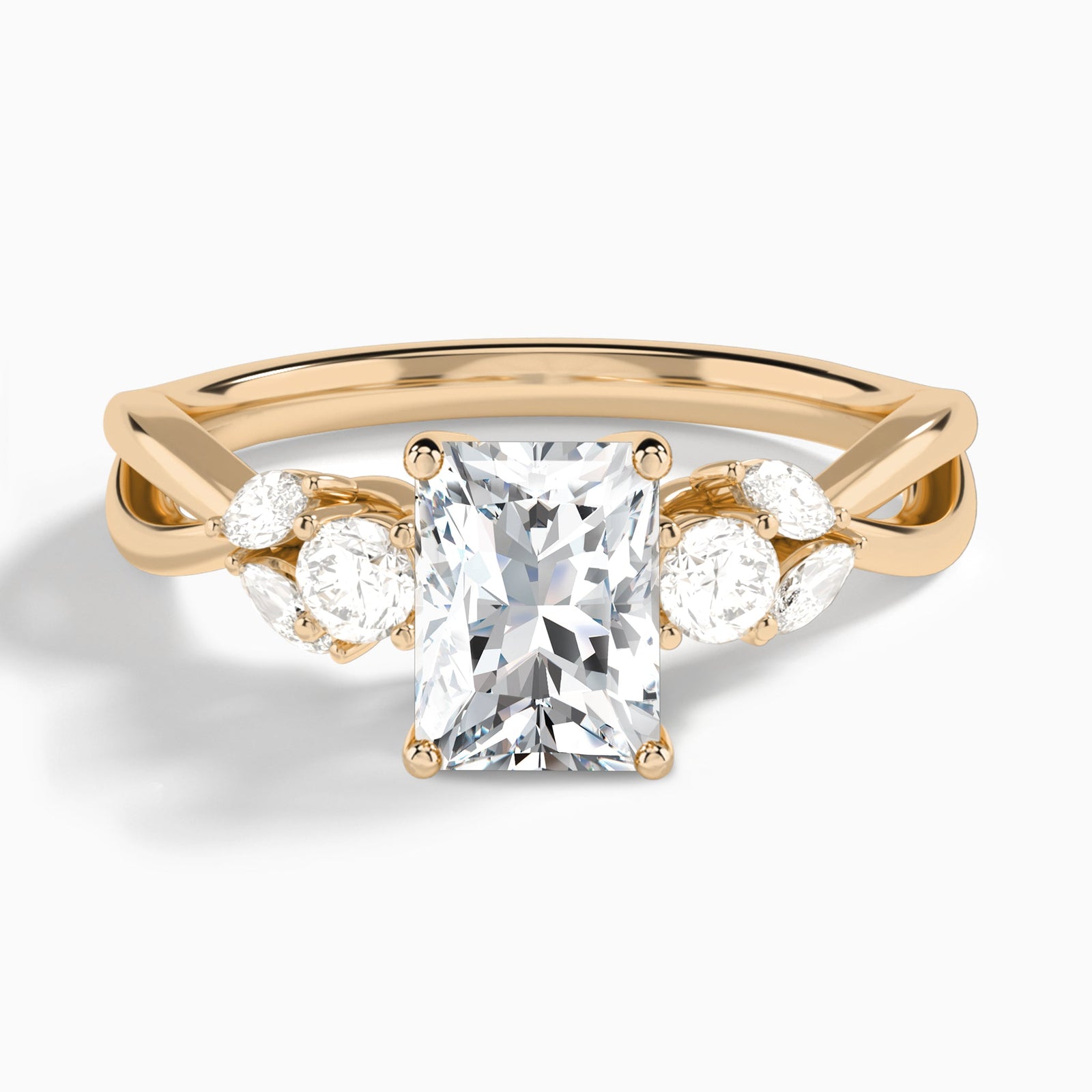 Willow Three Stone Diamond Engagement Ring