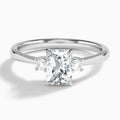 Mona Three Stone Diamond Engagement Ring