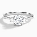 Mona Three Stone Diamond Engagement Ring