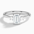 Mona Three Stone Diamond Engagement Ring