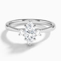 Mona Three Stone Diamond Engagement Ring