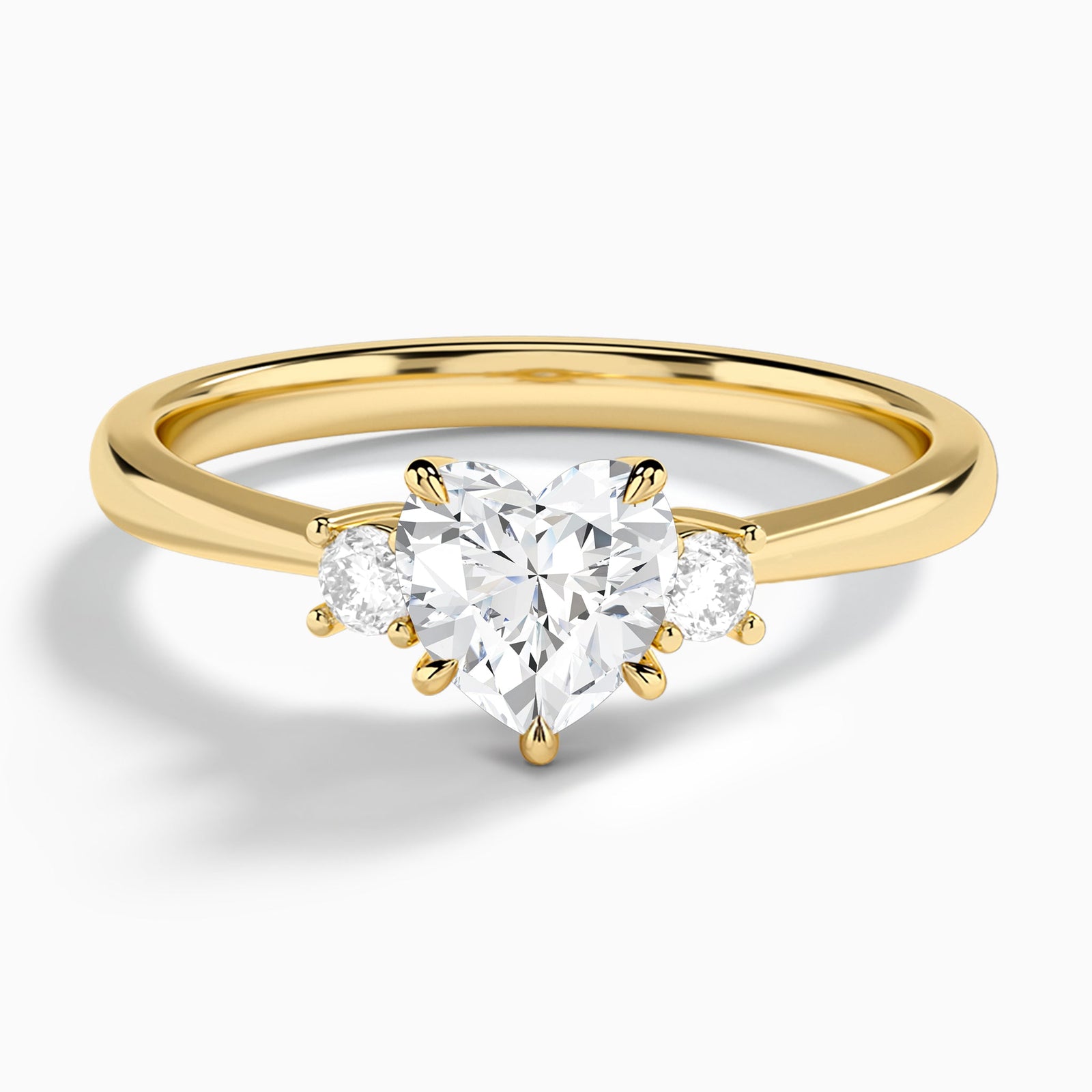 Mona Three Stone Diamond Engagement Ring