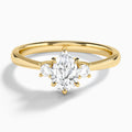 Mona Three Stone Diamond Engagement Ring