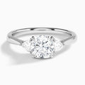 Luxe Trillion Cut Three Stone Diamond Engagement Ring