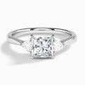 Luxe Trillion Cut Three Stone Diamond Engagement Ring