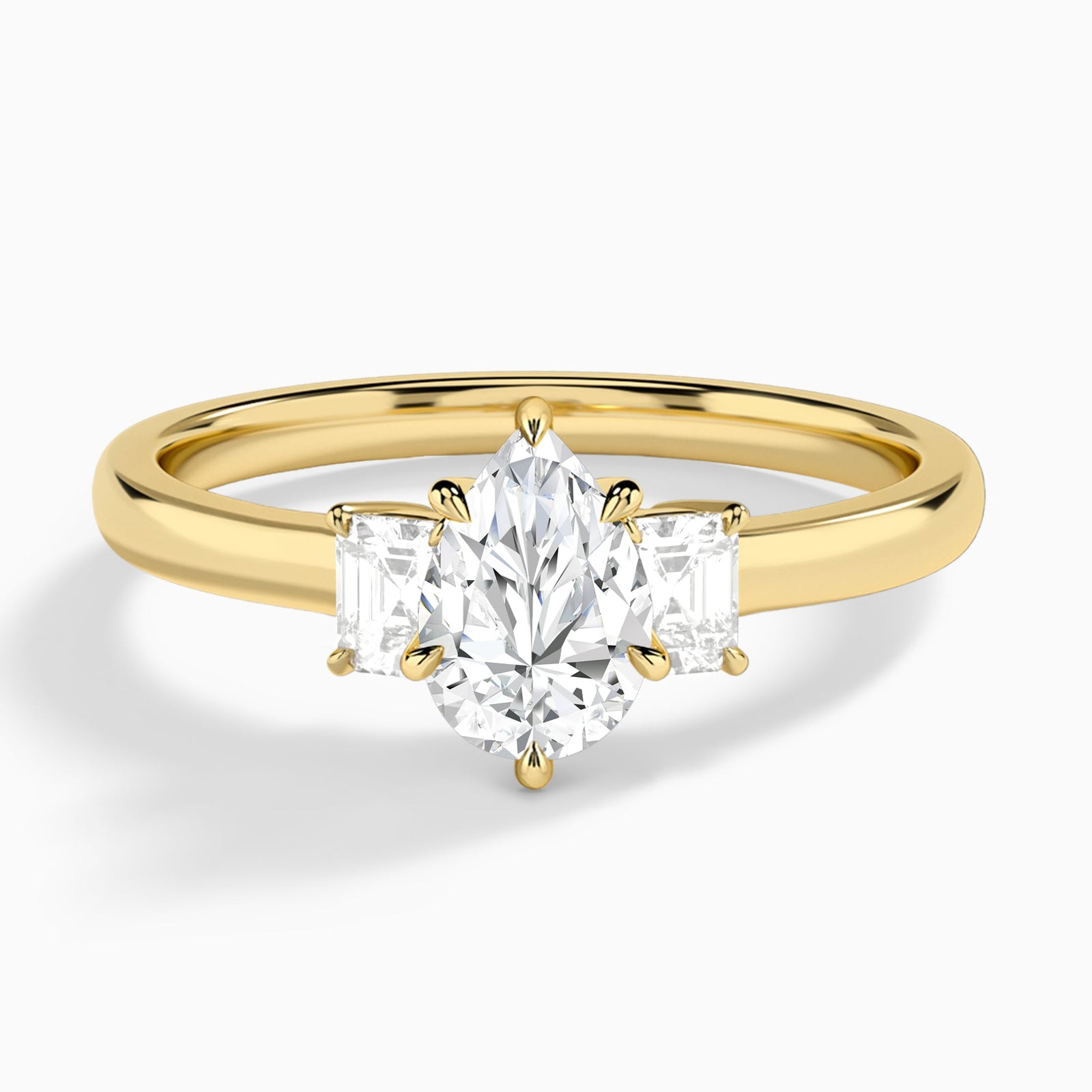 Hera Three Stone Diamond Engagement Ring