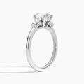 Thora Three Stone Diamond Engagement Ring