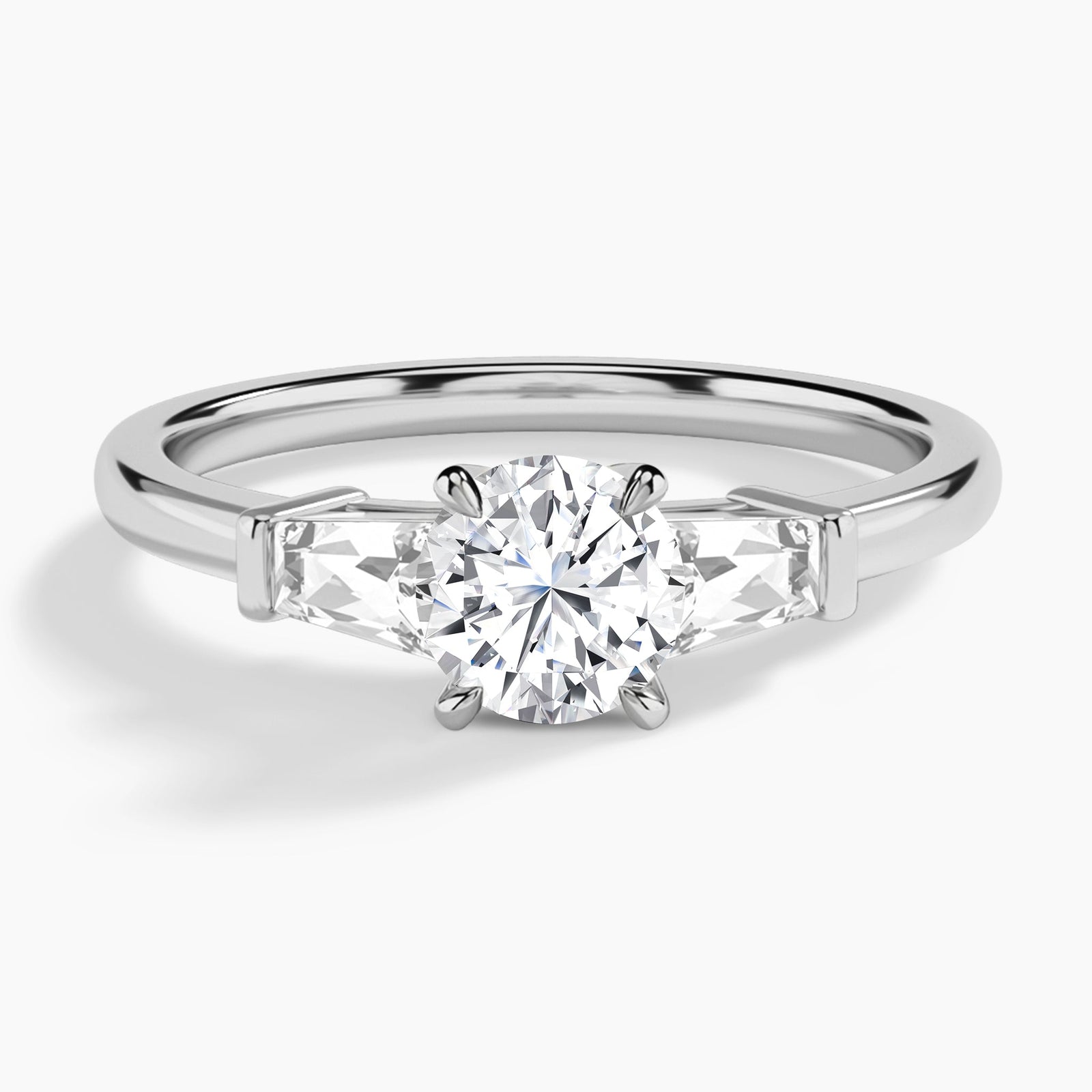 Thora Three Stone Diamond Engagement Ring