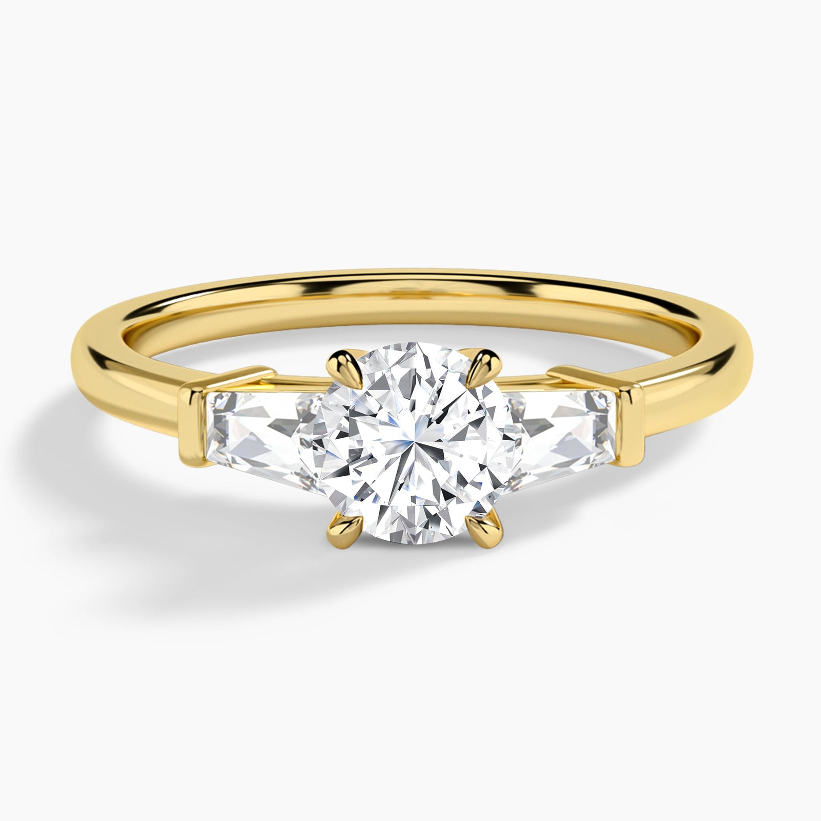 Thora Three Stone Diamond Engagement Ring