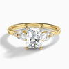 Carnation Three Stone Diamond Engagement Ring