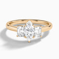 Luxe Hera Three Stone Diamond Engagement Ring