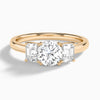 Luxe Hera Three Stone Diamond Engagement Ring