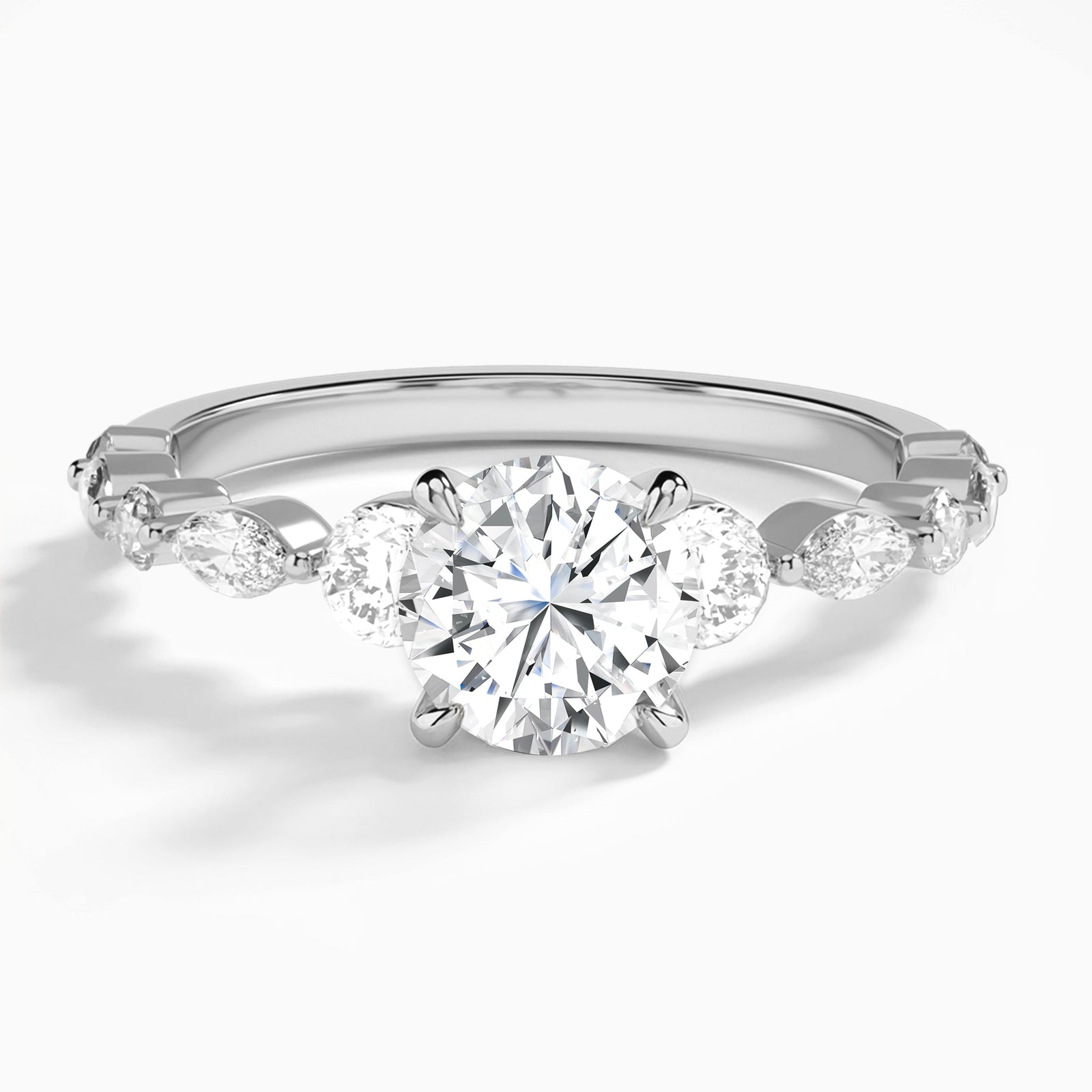 Chateau Three Stone Diamond Engagement Ring