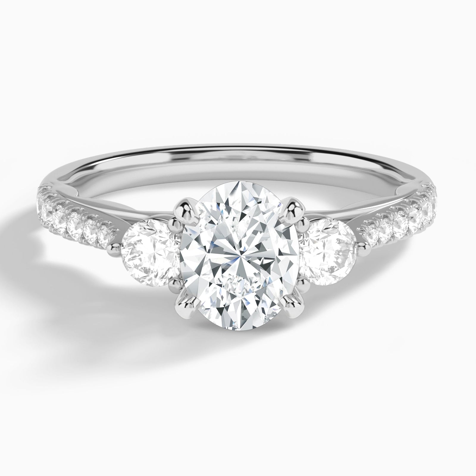 Tressa Three Stone Diamond Engagement Ring