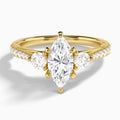 Tressa Three Stone Diamond Engagement Ring