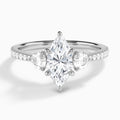 Luxe Fiona Three Stone Diamond Engagement Ring