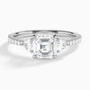 Luxe Fiona Three Stone Diamond Engagement Ring