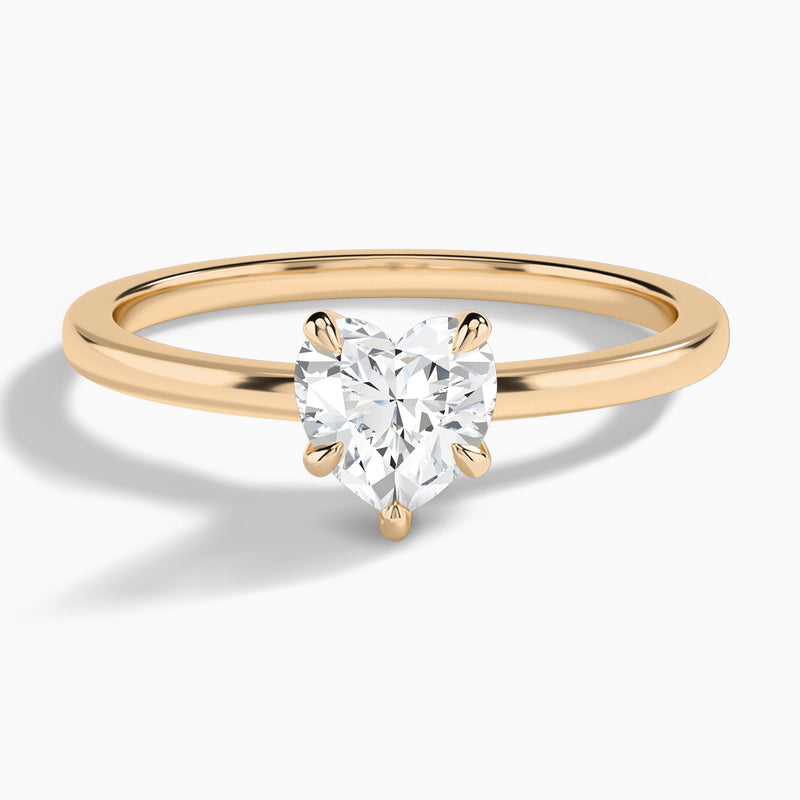Heart Mystique Halo Lab Grown Diamond Engagement Ring In 14K Rose Gold - Lucenjuri