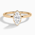 Double Hidden Halo Diamond Engagement Ring