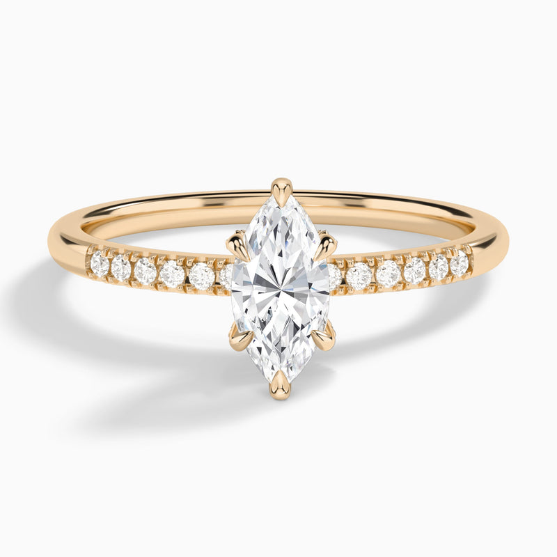 Petite Pavé Valentina Diamond Engagement Ring