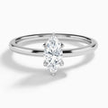 Marquise Seraphine Lab Grown Diamond Engagement Ring In Platinum - Lucenjuri