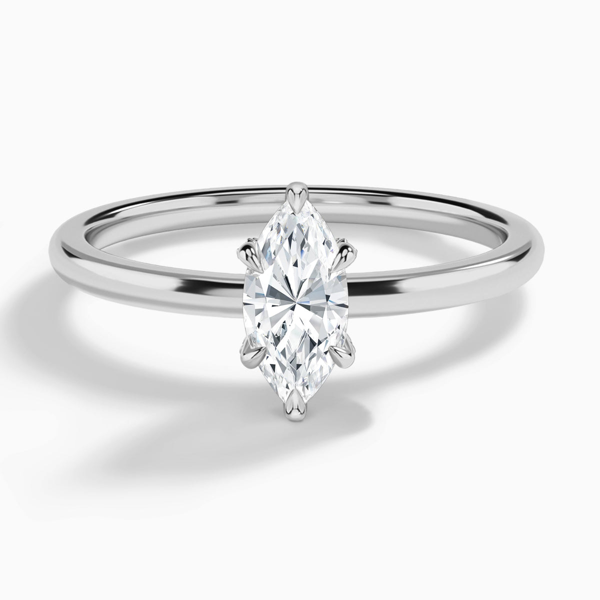 Marquise Seraphine Lab Grown Diamond Engagement Ring In Platinum - Lucenjuri