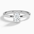 Pear Seraphine Lab Grown Diamond Engagement Ring In Platinum - Lucenjuri