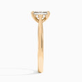 Radiant Ophelia Lab Grown Diamond Engagement Ring In 14K Rose Gold, Side View