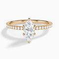 Luxe Valentina Six-Prong Diamond Engagement Ring