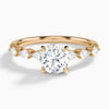 Athena's Crescent Pear Diamond Engagement Ring