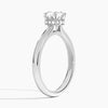 Hidden Halo Six-Prong Diamond Engagement Ring