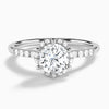 Alya Halo Diamond Engagement Ring