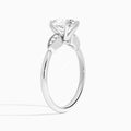 Perfect Fit Three Stone Pear Diamond Engagement Ring