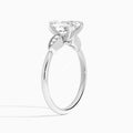 Perfect Fit Three Stone Pear Diamond Engagement Ring