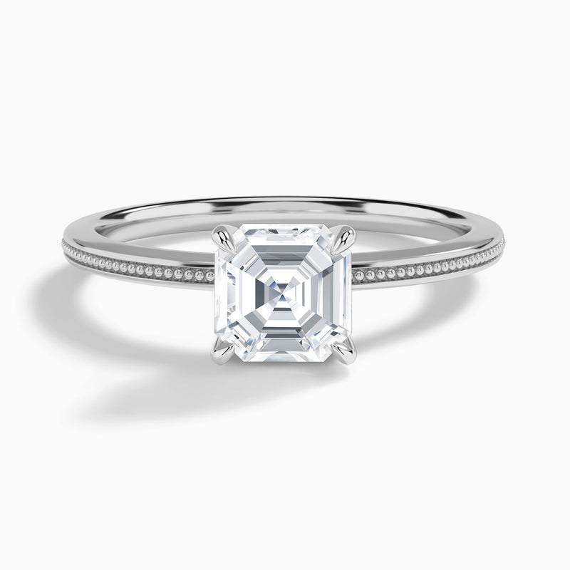 Amia Milgrain Diamond Engagement Ring