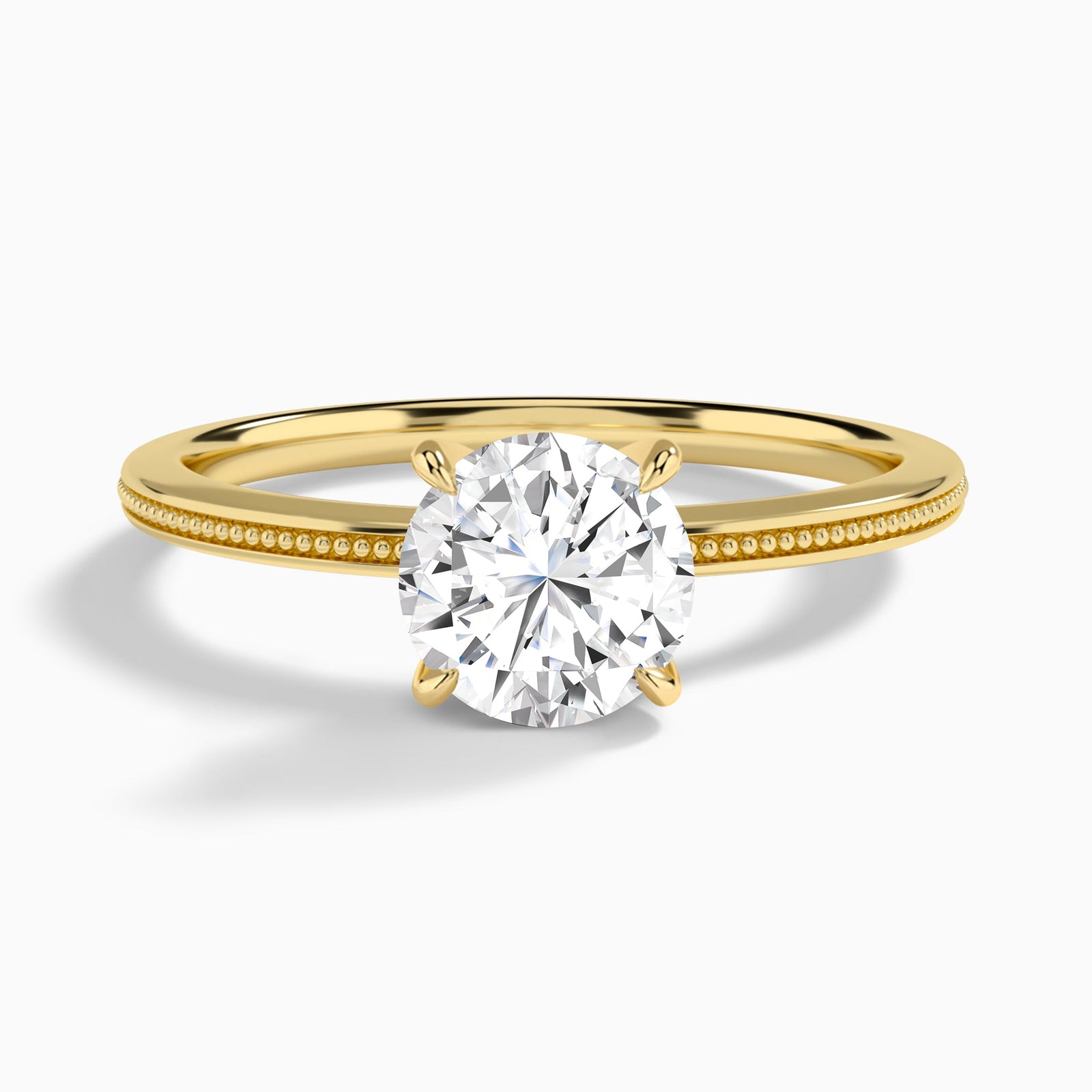 Amia Milgrain Engagement Ring