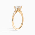 Knife Edge Cathedral Diamond Engagement Ring